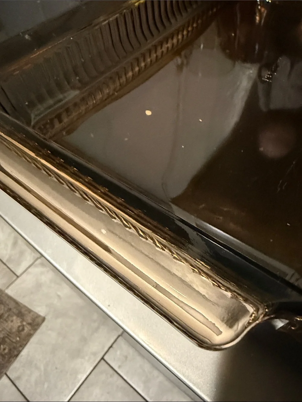 Smoky Brown Glass Baking Dish